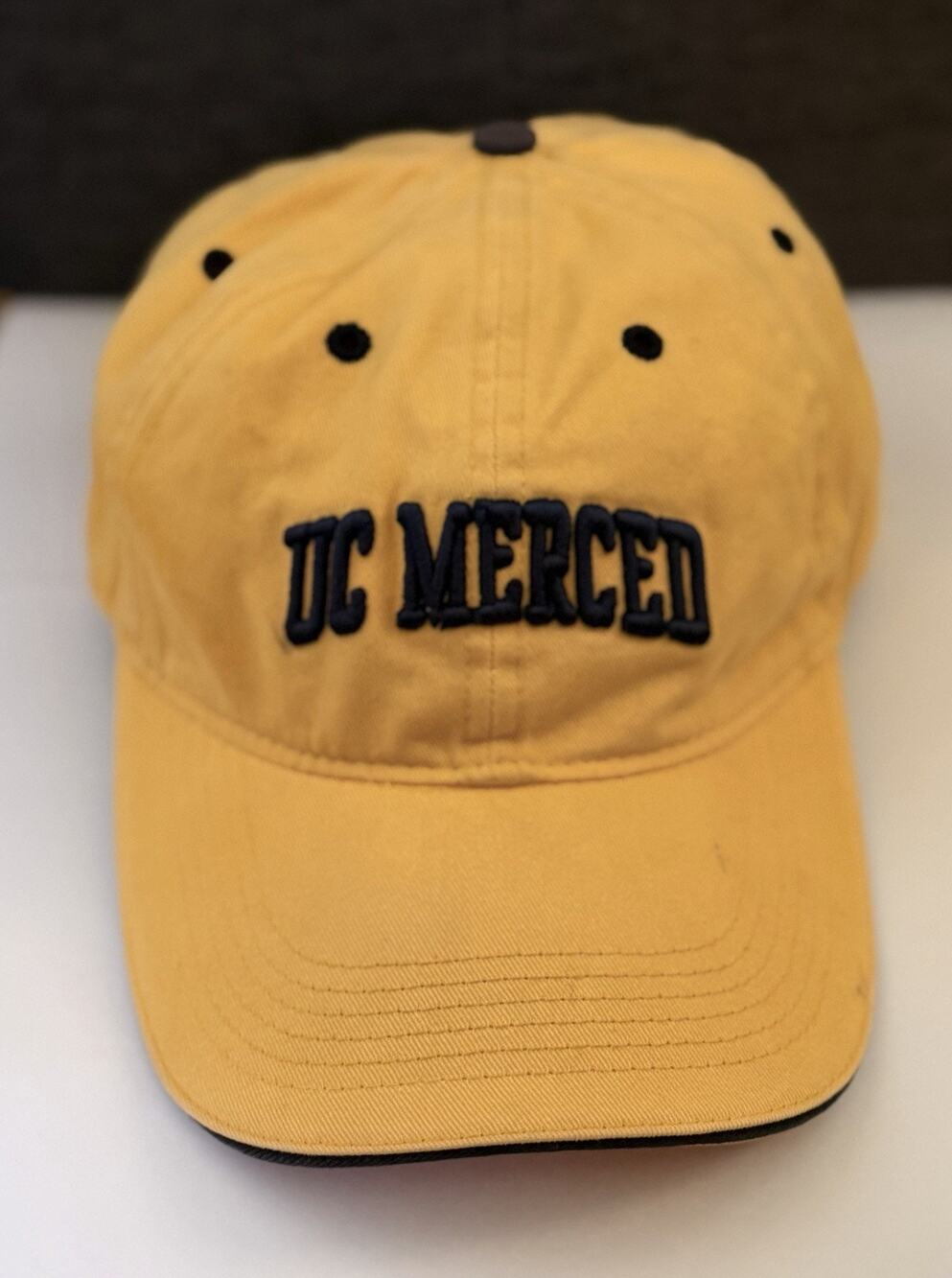 UC Merced California Yellow Cotton Strapback Baseball Cap Authentic Headwear